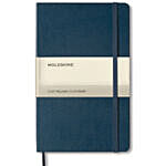 Navy Blue Large Ruled Hard Cover Notebook