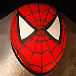 Spiderman Red Velvet Face Cake