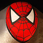 Spiderman Vanilla Face Cake