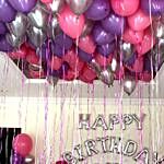 Balloons & Floral Birthday Surprise