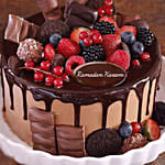 Candy Topped Choco Cake For Ramadan