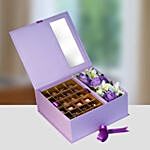 Sweet Purple Box Of Mixed Chocolates