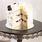 Heavenly White Forest Eggless Cake- 1 Kg