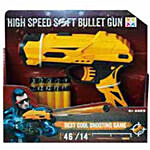 High Speed Yellow Pistol Gun With Soft Bullets