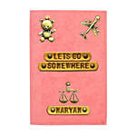 Personalised Lets Go Somewhere Passport Cover