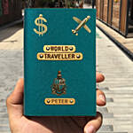 Personalised World Traveller Passport Cover