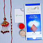 Attractive Bhaiya Bhabhi Rakhi And Lindt Chocolate