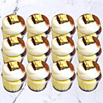 Brownie Vanilla Cupcakes 12 Pcs