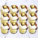 Brownie Vanilla Cupcakes 12 Pcs