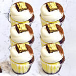 Brownie Vanilla Cupcakes 6 Pcs