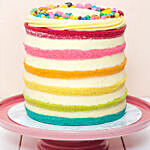 Buttercream Vanilla Rainbow Cake