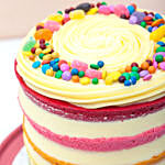 Buttercream Vanilla Rainbow Cake