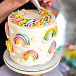 Extravagant Rainbow Cake