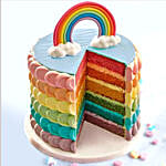 Fondant Rainbow Vanilla Buttercream Cake