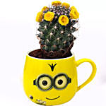 Cactus Plant in Emoticon Ceramic Mug