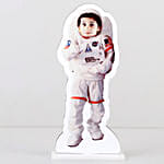 Personalised Caricature Astronaut with Fudge Cake