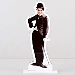 Personalised Caricature Charlie Chaplin with Fudge Cake