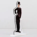 Personalised Caricature Charlie Chaplin with Fudge Cake