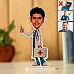 Personalised Caricature Male Doctor