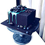 Birthday Blueberry Square Cake