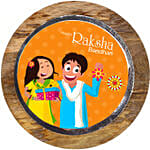 Meena Thread Rakhi and Rakshabandhan Cake