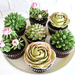 Chocolate Garden Cupcakes 6Pcs