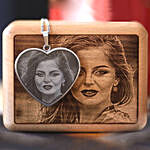 Personalised Engraved Steel Keychain And Photo Box