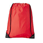 Red Polyester Bag and Crayons Combo