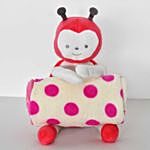 Ladybug Soft Toy with Baby Blanket