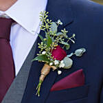 Gorgeous Red Rose boutonniere