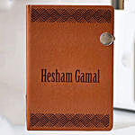 Personalised Brown Diary with Name