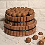 Artistic Fortress of Belgian Chocolate Sticks With Chocolate Truffles