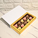 Personalized Box of Heart Shaped Chocolate Treats