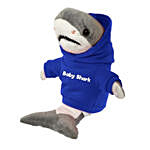 Cuddly Toy Shark With Blue Baby Shark Hoodie