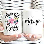 Worlds Best Boss Personalised Mug