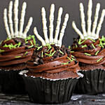 Skeleton Claw Cup Cakes 6 Pcs