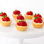 Fresh Strawberry Mini Tarts Set of 12