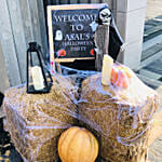 Halloween Hay Stacks Decor