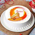 Karvachauth Prayer Chocolate Cake
