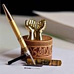 24K Gold Plated Pen Set in Engraved Box