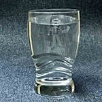 Funny Caricature Wave Glass