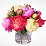 Pastel Dream Peonies Vase Arrangement