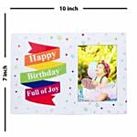 Happy Birthday wooden Photo Frame