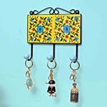 Yellow Handcrafted Pottery Key Holder
