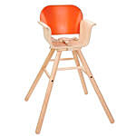 Mutlifuncational Wooden High Chair Orange