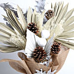 Dried Sunlight Palm and Pinecones Bouquet