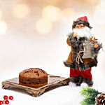 Choco Chips Tea Cake With Muscial Santa