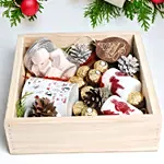 Christmas Wishes in Wooden Tray