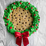 Christmas Wreath Giant Chocochip Cookie