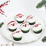 Santa Cupcakes 6pcs